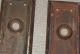 One Pair Old Antique Vintage Matching Door Knob Backplates Back Plates Door Plates & Backplates photo 4