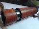 Vintage Antique Designed Solid Brass Leather Cover Telescope 16 Inch Telescopes photo 2