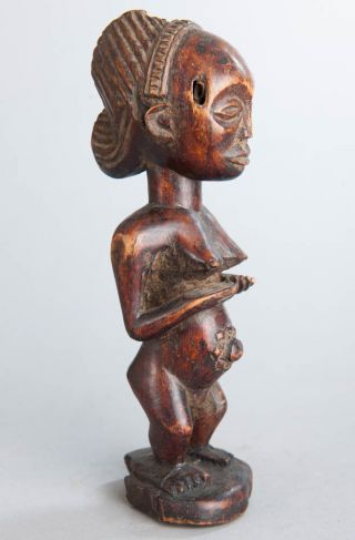 Baule Female Ancestor Figure,  Ivory Coast,  African Tribal Arts,  Figures photo
