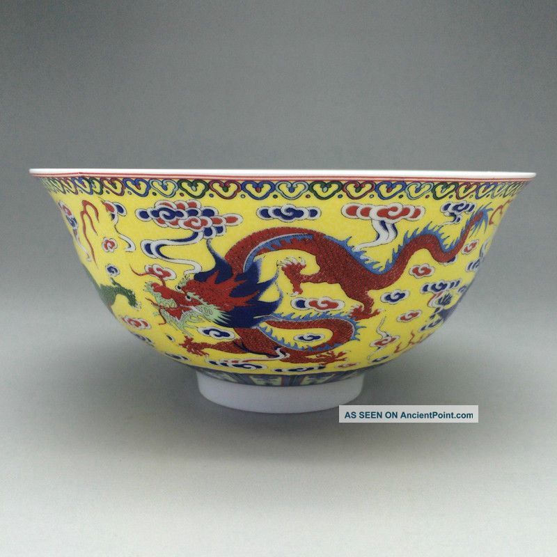 Chinese Ceramics Qianlong Years Of Rich And Colorful Handmade Painting.  Bowl Other Antiquities photo