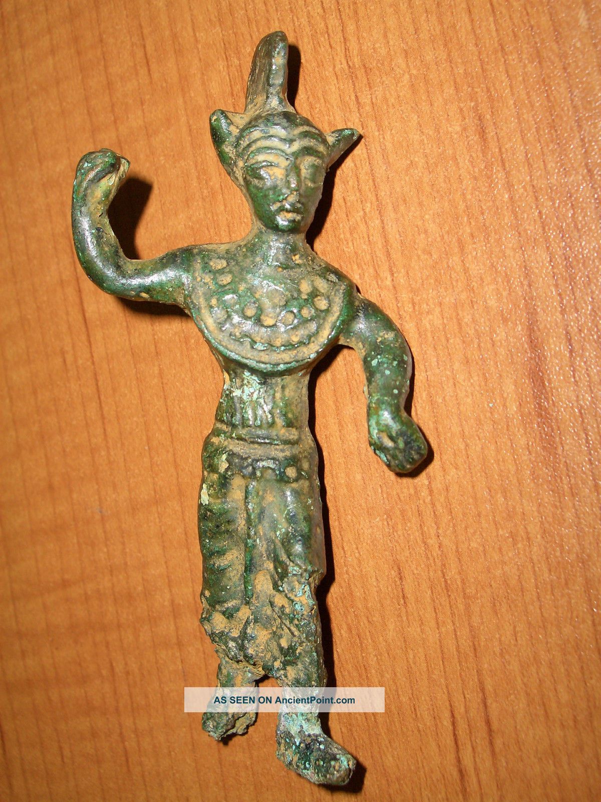 Ancient Etruscan Bronze Goddess Athena Minerva Statue 3rd Cent.  B.  C. Roman photo