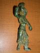Ancient Etruscan Bronze Goddess Athena Minerva Statue 3rd Cent.  B.  C. Roman photo 1