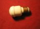 Antique 1900 Ge Electrical Porcelain Threaded Light Bulb Base With Cord Plug (c) Other Antique Science Equip photo 3