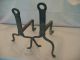 Blacksmith Forged Andirons - 18th Century - Virginia Primitives photo 11