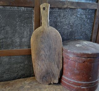 Antique Primitive Long Wooden Bread Board photo