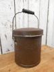 Old Vintage Milk Bucket W/ Lid Rustic Shabby Farm Kitchen Primitive Barn Decor Primitives photo 5