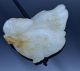Very Fine 18/19thc Chinese Qing Pure White Hetian Jade Twin Fish Toggle Pendant Vases photo 1