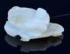 Very Fine 18/19thc Chinese Qing Pure White Hetian Jade Twin Fish Toggle Pendant Vases photo 4