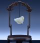 Very Fine 18/19thc Chinese Qing Pure White Hetian Jade Twin Fish Toggle Pendant Vases photo 6