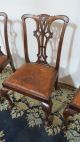 Chippendale Dining Room Chairs Mahogany Claw Foot Vintage Eight Post-1950 photo 5