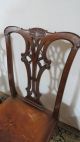 Chippendale Dining Room Chairs Mahogany Claw Foot Vintage Eight Post-1950 photo 6