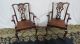 Chippendale Dining Room Chairs Mahogany Claw Foot Vintage Eight Post-1950 photo 7