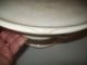 Antique White Ironstone Pedestal Cake Stand - Scalloped Skirt - Homer Laughlin Plates & Chargers photo 4