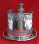 C19th James Dixon & Sons Antique Silver Plate (epbm) Etched Biscuit Barrel Silverplate photo 1