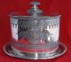C19th James Dixon & Sons Antique Silver Plate (epbm) Etched Biscuit Barrel Silverplate photo 2