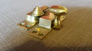 Sash Window Fastener Catch Latch Lock With Beehive Brass Fastener photo