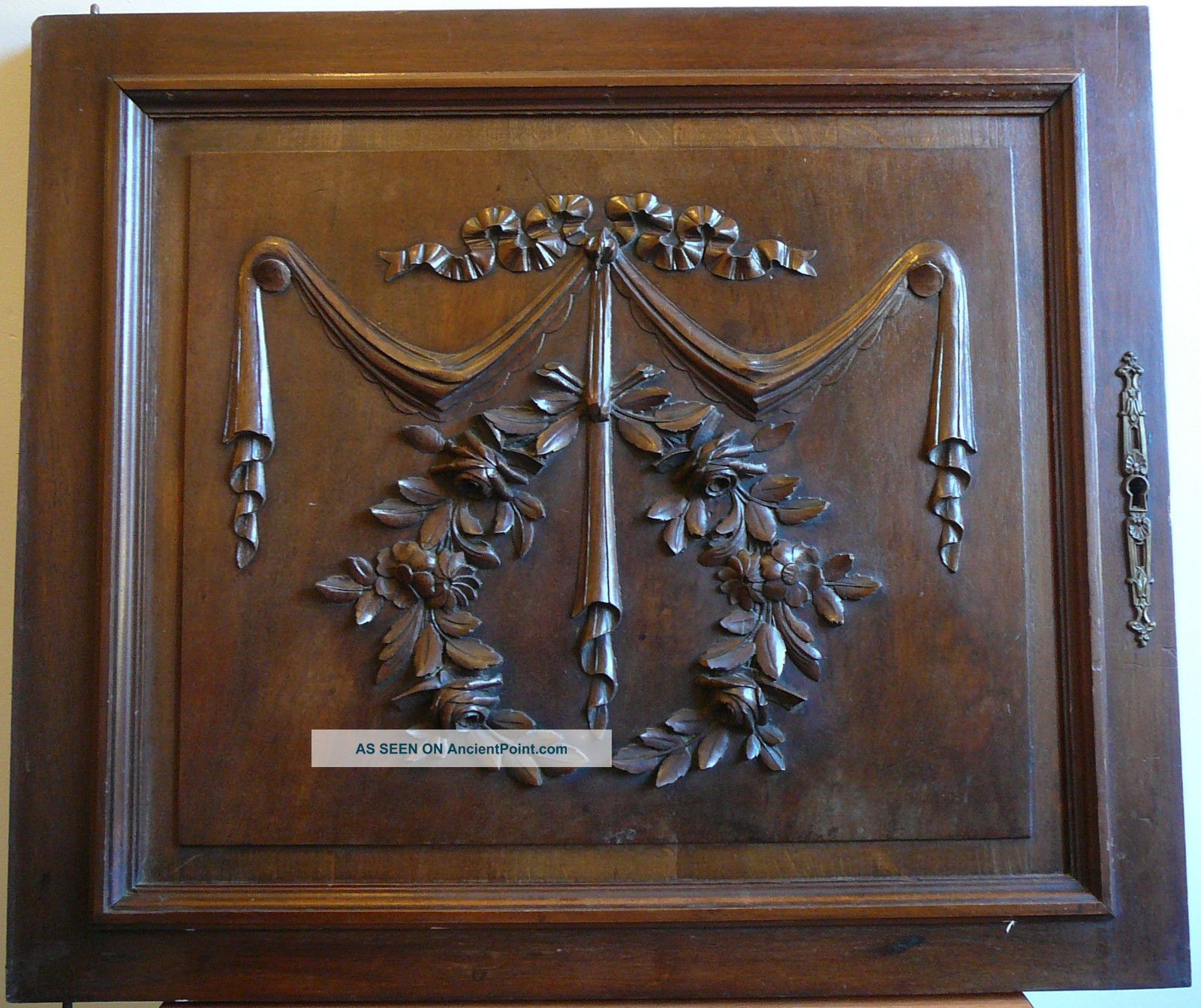 Antique French Wood Door Panel Carved Louis Xvi Doors photo