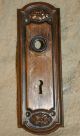 Victorian Door Knob Back Plate.  Refinished Hardware.  2 - 199 Door Plates & Backplates photo 1