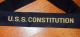 Uss Constitution Sailors Embroidered Hat Ribbon Or Hat Tally Other Maritime Antiques photo 1