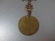 Gorgeous Antique Ottoman Folklore Gold - Plated Necklace Huge Coin Year 1905 Rare Islamic photo 3