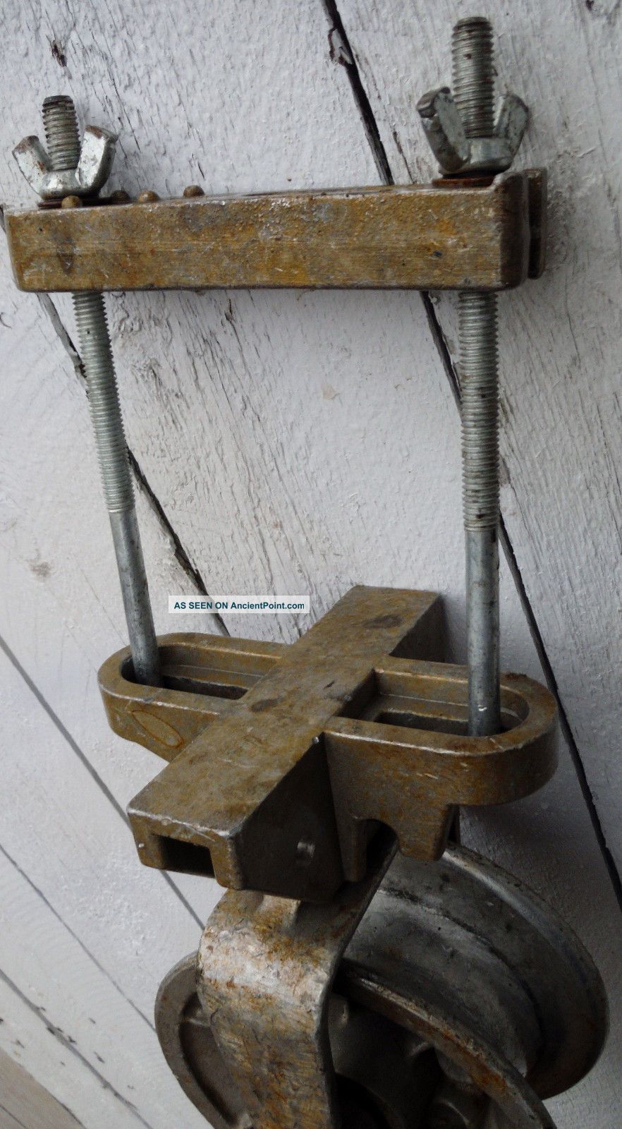Heavy Duty Bethea Wse Mdl - 10 Industrial Galvanized Aluminium Pulley Other Mercantile Antiques photo