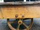 Antique Vtg Industrial Railroad Factory Cart Cast Iron Metal Wheels - Steampunk Other Mercantile Antiques photo 5