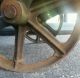 Antique Vtg Industrial Railroad Factory Cart Cast Iron Metal Wheels - Steampunk Other Mercantile Antiques photo 7