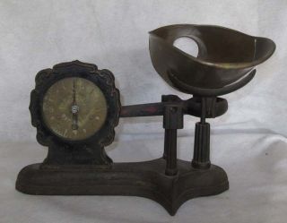 Rare Victorian Turnbull ' S Scale 1859 Cast Iron Brass W Scoop Double Sided Store photo