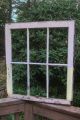 Antique Old England Chippy Paint 6 Pane Wood Window 27 X 24 Primitives photo 10