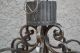 Vtg Huge Hanging Gothic Art Deco Rod Iron Light Fixture Home Garden Decor Chandeliers, Fixtures, Sconces photo 9