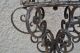 Vtg Huge Hanging Gothic Art Deco Rod Iron Light Fixture Home Garden Decor Chandeliers, Fixtures, Sconces photo 3