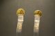 Ancient Roman Late 3rd Or Early 4th Century Gold & Silver Earrings.  Stunning Roman photo 2