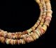 Ancient Pre Columbian Moche Orange Spondyllus Shell Beads Necklace The Americas photo 1