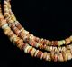 Ancient Pre Columbian Moche Orange Spondyllus Shell Beads Necklace The Americas photo 2