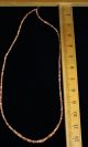 Ancient Pre Columbian Moche Orange Spondyllus Shell Beads Necklace The Americas photo 4