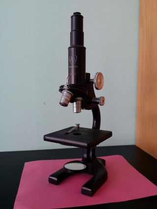 Antique American Optical Microscope 1944 photo