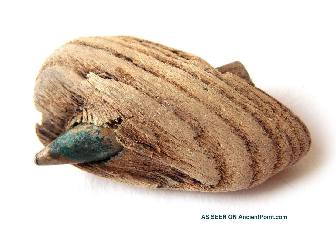 Beach Metal Detecting Find - Bullet In Drift Wood British photo