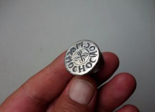 Middle Ages Or Dark Ages Silver Crest Engraved Ring Belongs Crusader Or Knights photo