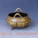 Old Chinese Handwork Craved Brass Pot W Ming Dynasty Mark Pots photo 1