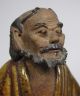 D875: Chinese Pottery Ware Hermit Statue As Incense Burner. Buddha photo 1