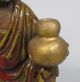 D875: Chinese Pottery Ware Hermit Statue As Incense Burner. Buddha photo 3