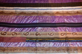 African Aso Oke Cloth Fabric Handmade By Tribal Yoruba People - Nigeria photo