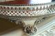 Cooper Bros & Sons England Silver Plated On Copper Gallery Serving Tray 21 3/4 