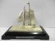 The Sailboat Of Sterling Silver Of Japan.  2 Masts.  120g/ 4.  26oz.  Japan Antique Other Antique Sterling Silver photo 2