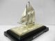 The Sailboat Of Sterling Silver Of Japan.  2 Masts.  120g/ 4.  26oz.  Japan Antique Other Antique Sterling Silver photo 3