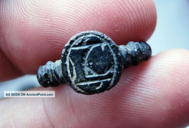 Ancient Medieval Bronze Ring Pirate Times 17th Century Society Of Jesus Mission The Americas photo