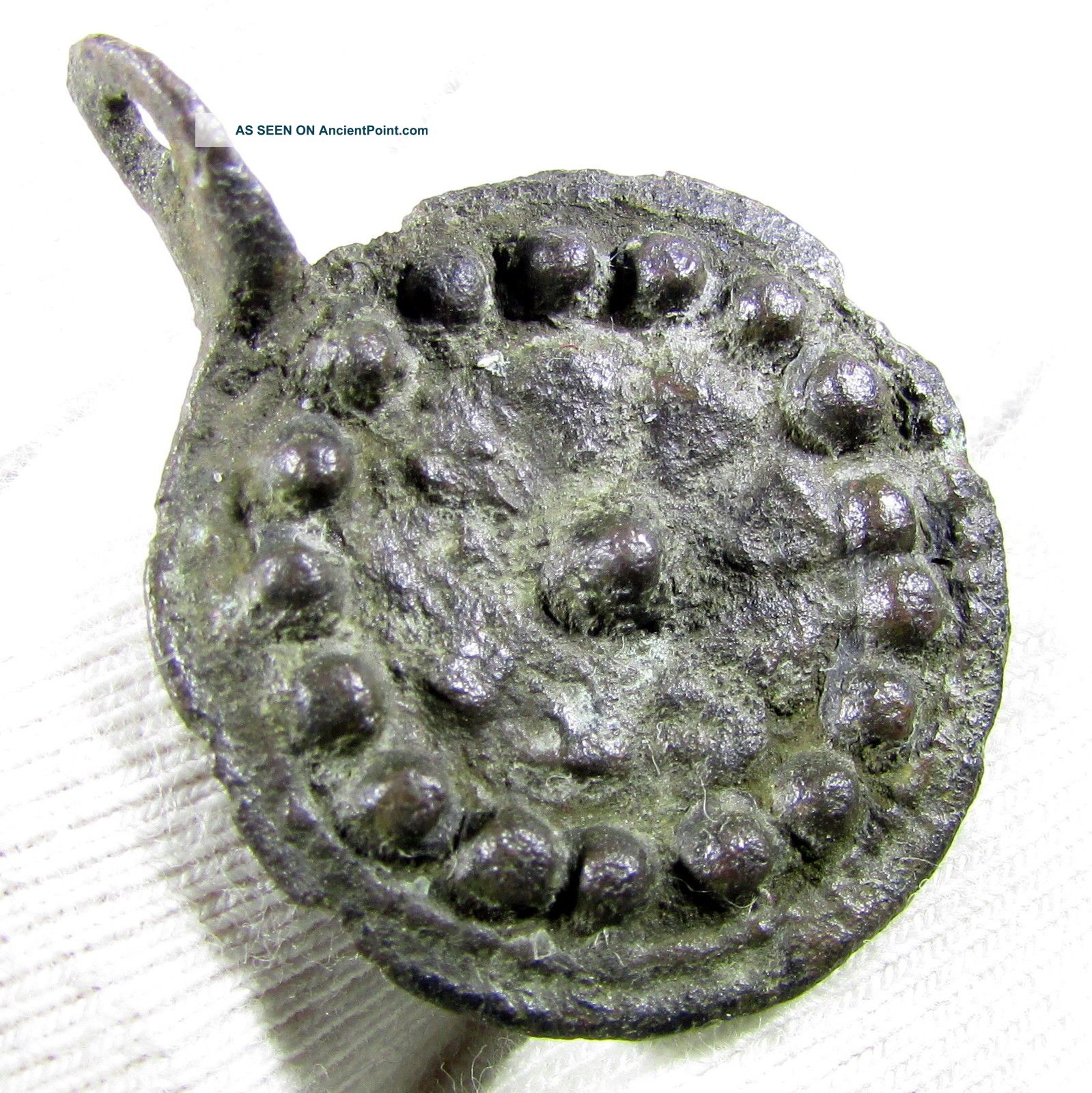 Very Rare Viking Era Bronze Shield Shaped Amulet / Pendant - Wearable - Cd9 Roman photo