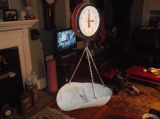 Antique Hanging Store Scale With Scoop Pan,  Easern Shore Of Virginia,  Certified photo