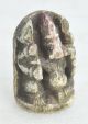 1850s Indian Antique Hand Carved Black Stone God Ganesha Idol Figurine India photo 1
