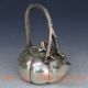 China Silve Copper Handwork Carved Basket W Qing Dynasty Qian Long Mark Teapots photo 5